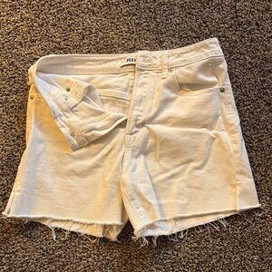 Just Black Cream Jean Shorts